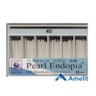 Штифти паперові 0.4 кон., №40 (Pearl Dent), 100 шт./пак.